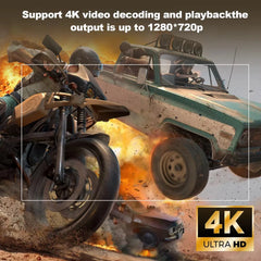 4K Portable 720P Projector 260ANSI Lumens 180° Rotate Home Theater Perfect Christmas Gift Wifi6 BT5.4 Outdoor Portable Projector