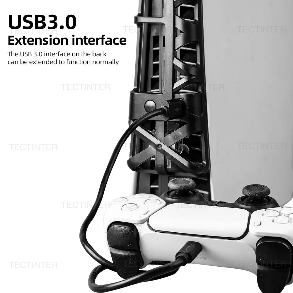 For PS5 Slim Cooling Fans Cooling Fan For Playstation 5 Slim Disc Edition/Digital With USB 3.0 Port For PS5 Accessories