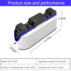 Dual Fast Charger for PS5 Wireless Controller USB 3.1 Type-C Charging Cradle Dock Station for Sony PlayStation5 Joystick Gamepad