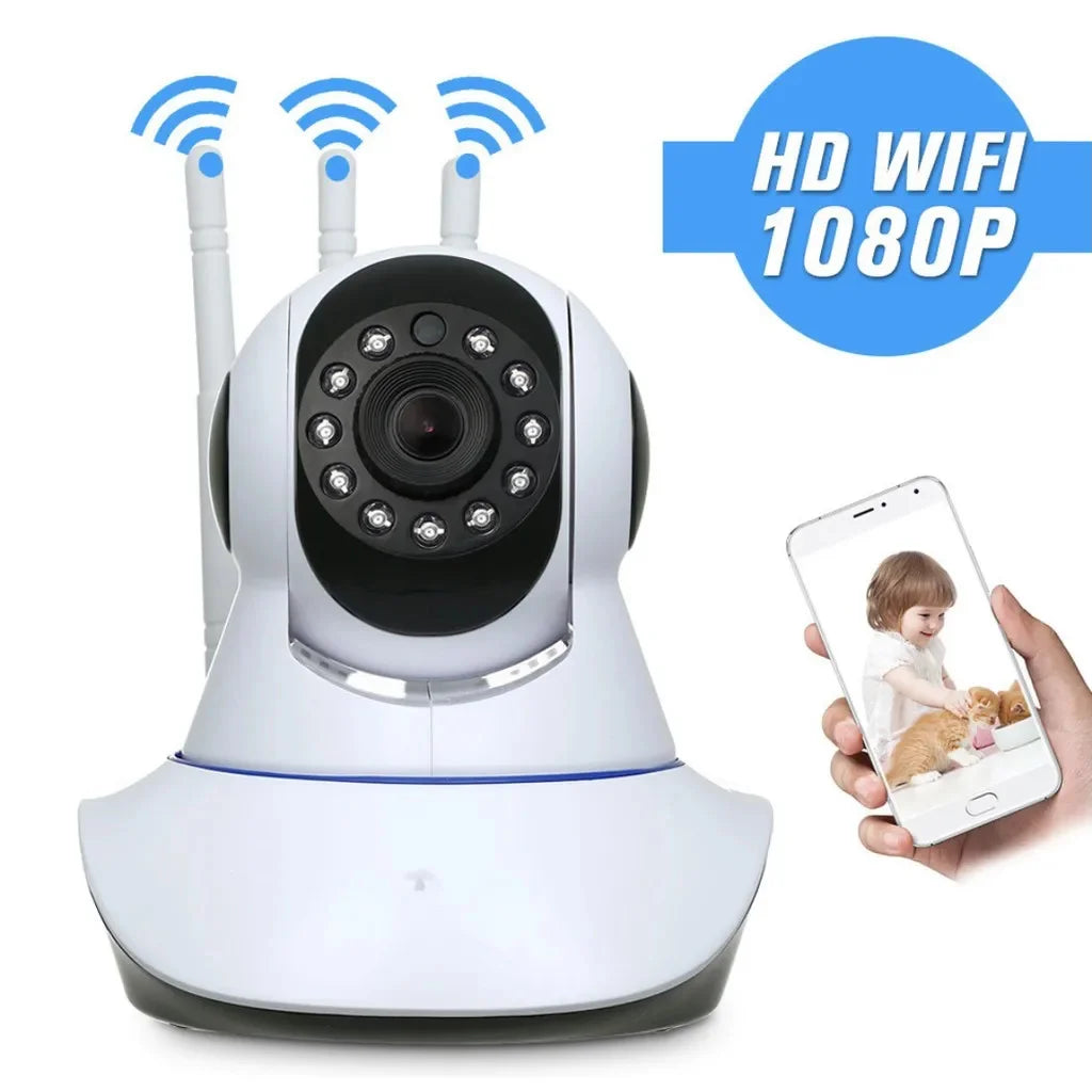 Wifi Camera Flips 360 3 Antennas Ip Geraçam Night Viso APP Yoosee