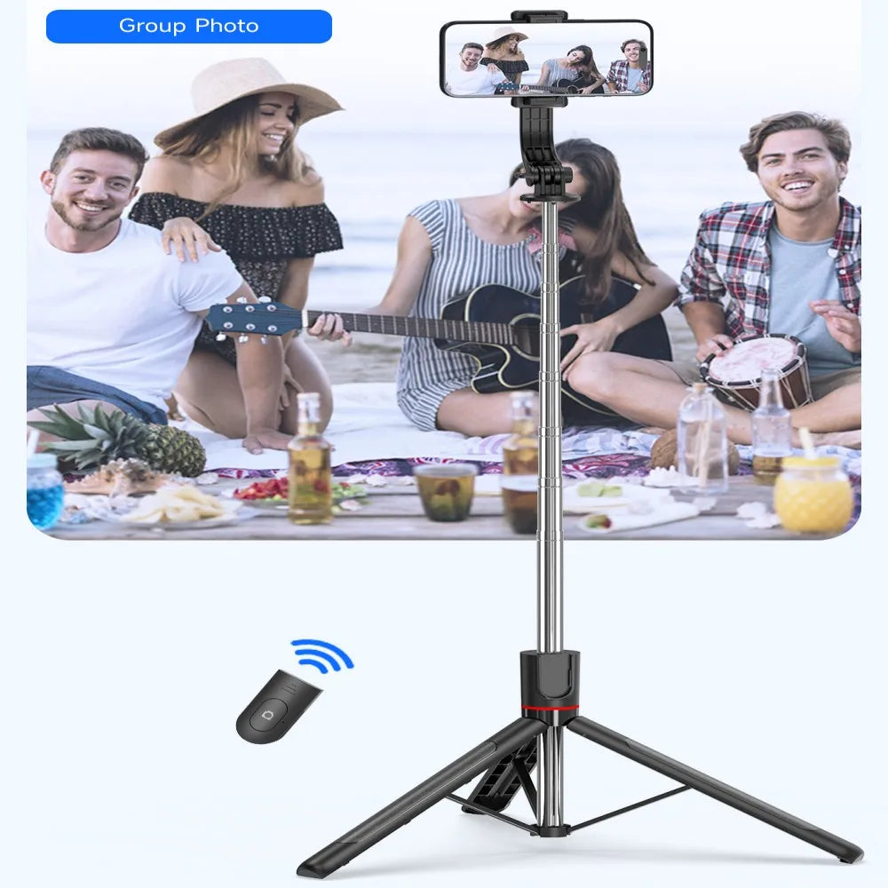 MEUYAG 2025 new Selfie Stick Tripod Portable Smartphone Stand Mount With light For iphone Android with Wireless Bluetooth Remote