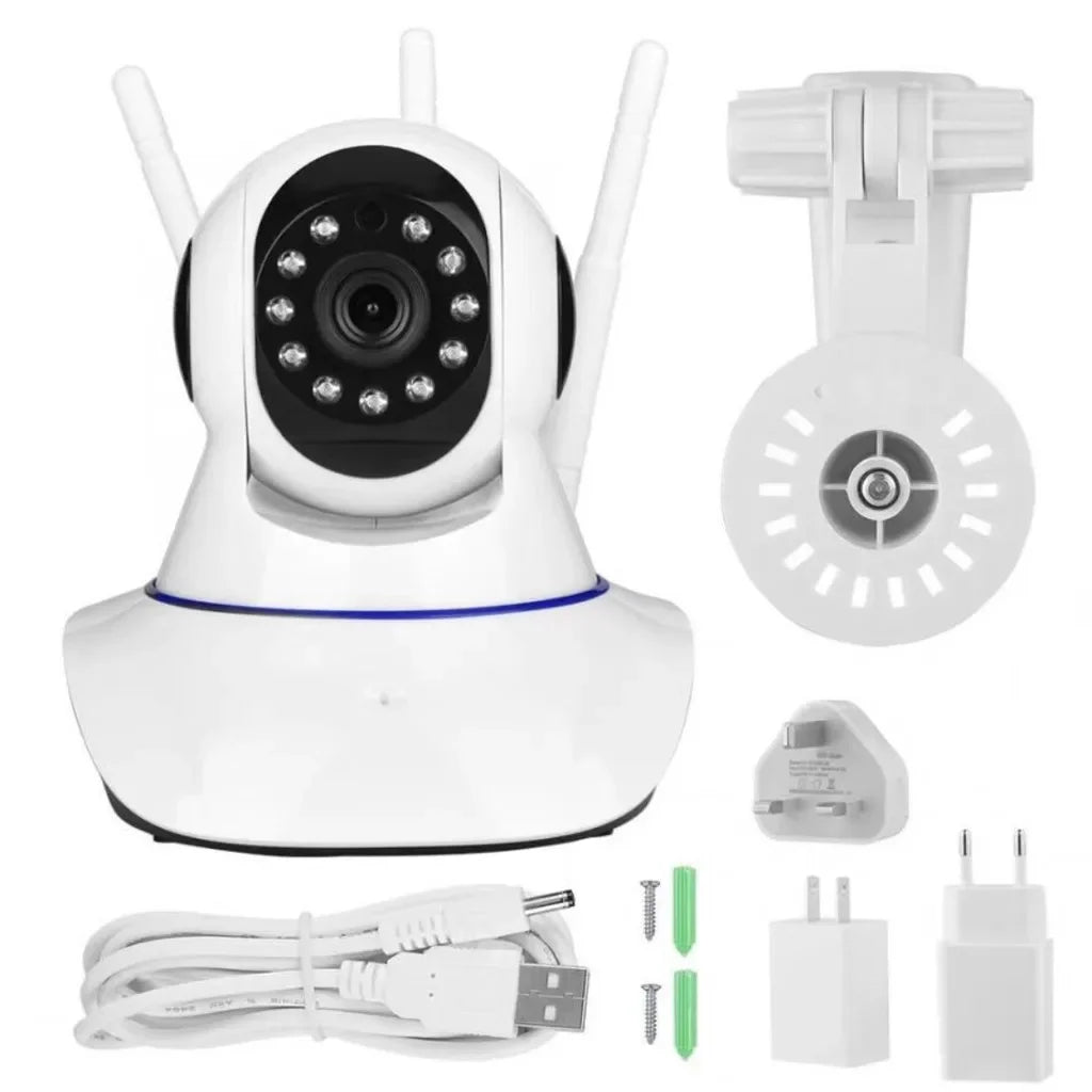 Wifi Camera Flips 360 3 Antennas Ip Geraçam Night Viso APP Yoosee