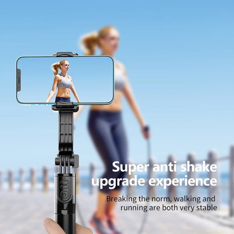 MEUYAG 360° rotation Wireless tripod stand with light bluetooth remote extendable tripod for cell phone tlktok live broadcast